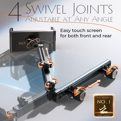 Auto nosač za naslon za glavu Lisen za telefon / tablet, 4.7inch - 12.9inch, crni YL0423090004