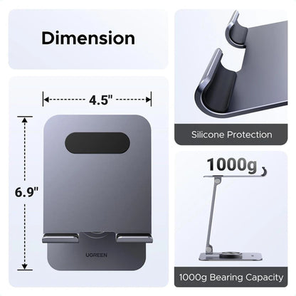 Suport Birou UGREEN LP894 (45860) za Telefon / Tablet, 4inch - 13inch, Sivi