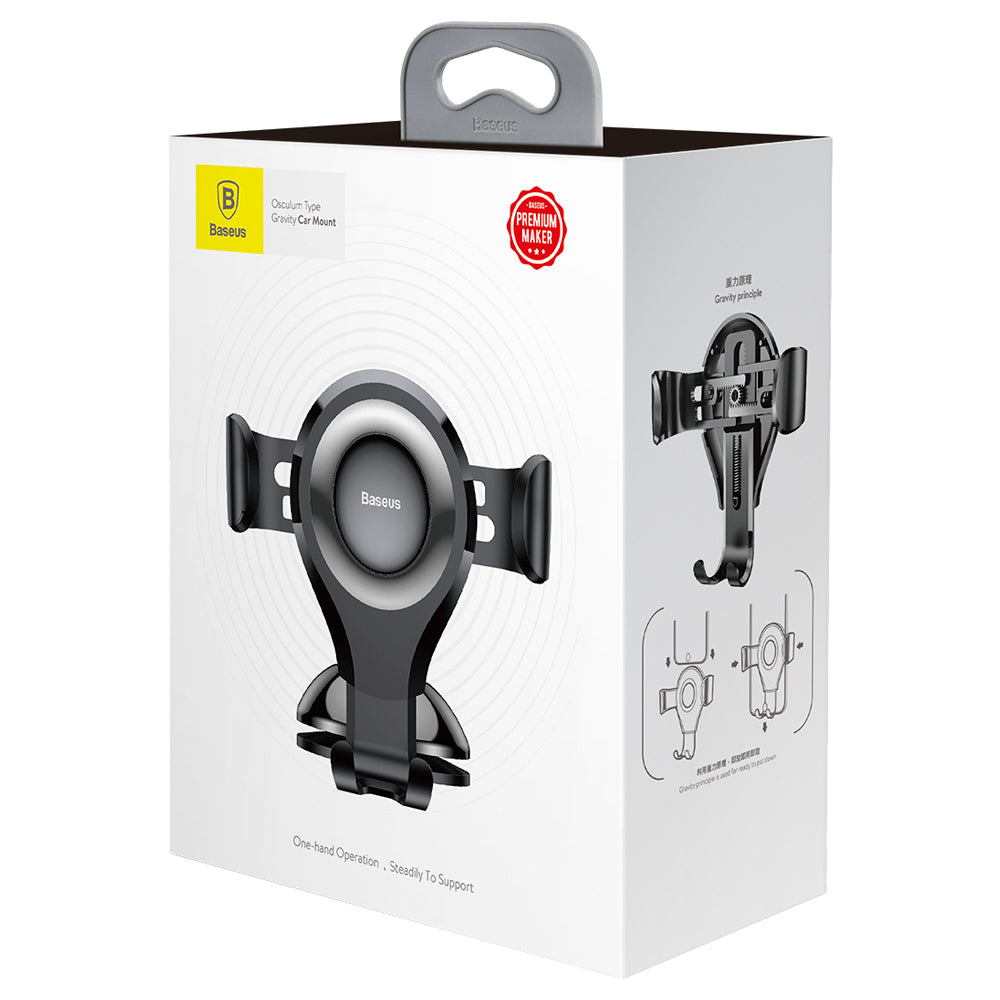 Auto držač Baseus Osculum Gravity, 63mm - 85mm, SUYL-XP01 Crni