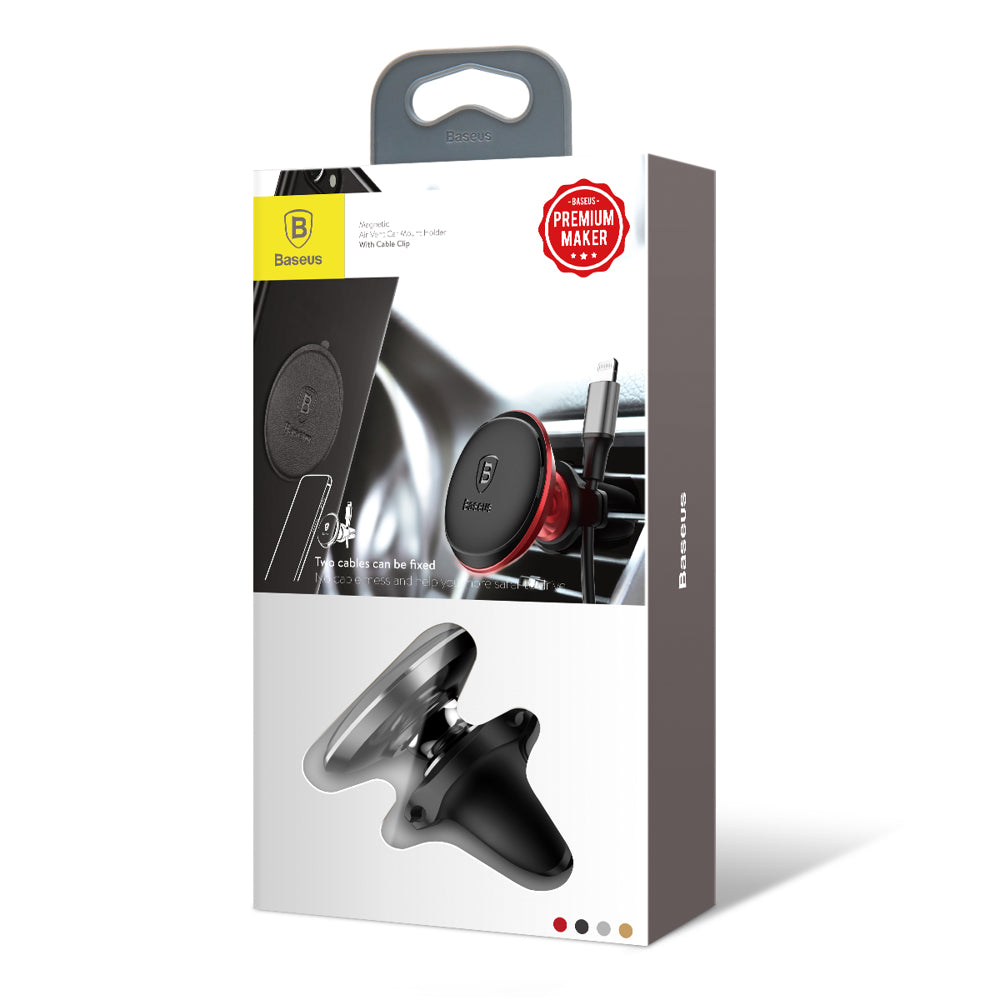 Auto nosač Baseus Magnetic Air Vent, Univerzalan, Crni SUGX-A0