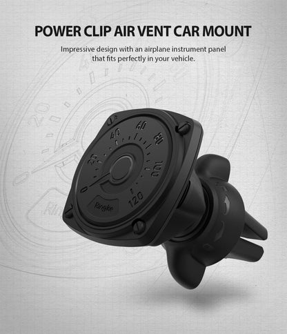 Univerzalni magnetni auto držač Ringke Power Clip, crni