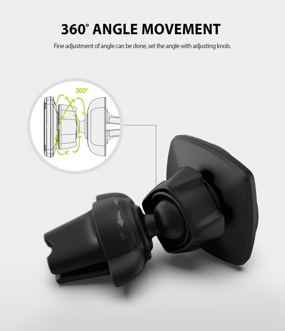 Univerzalni magnetni auto držač Ringke Power Clip, crni
