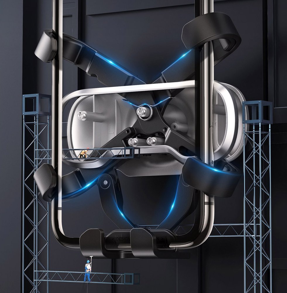 Auto nosač UGREEN Gravity Air Vent 2, Univerzalni, Crni