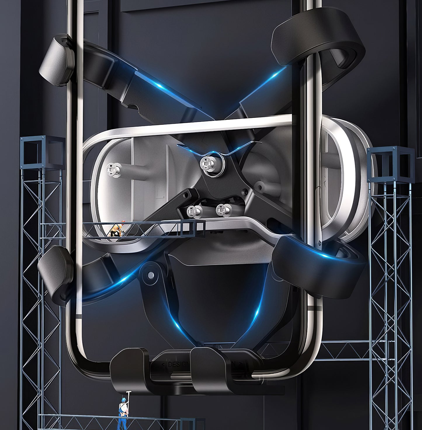 Auto nosač UGREEN Gravity Air Vent, Univerzalan, Crni