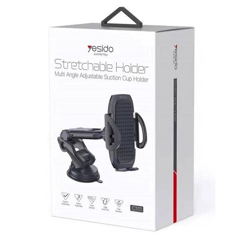 Suport Auto Yesido C111, 4.5inch - 6.8inch, Crni