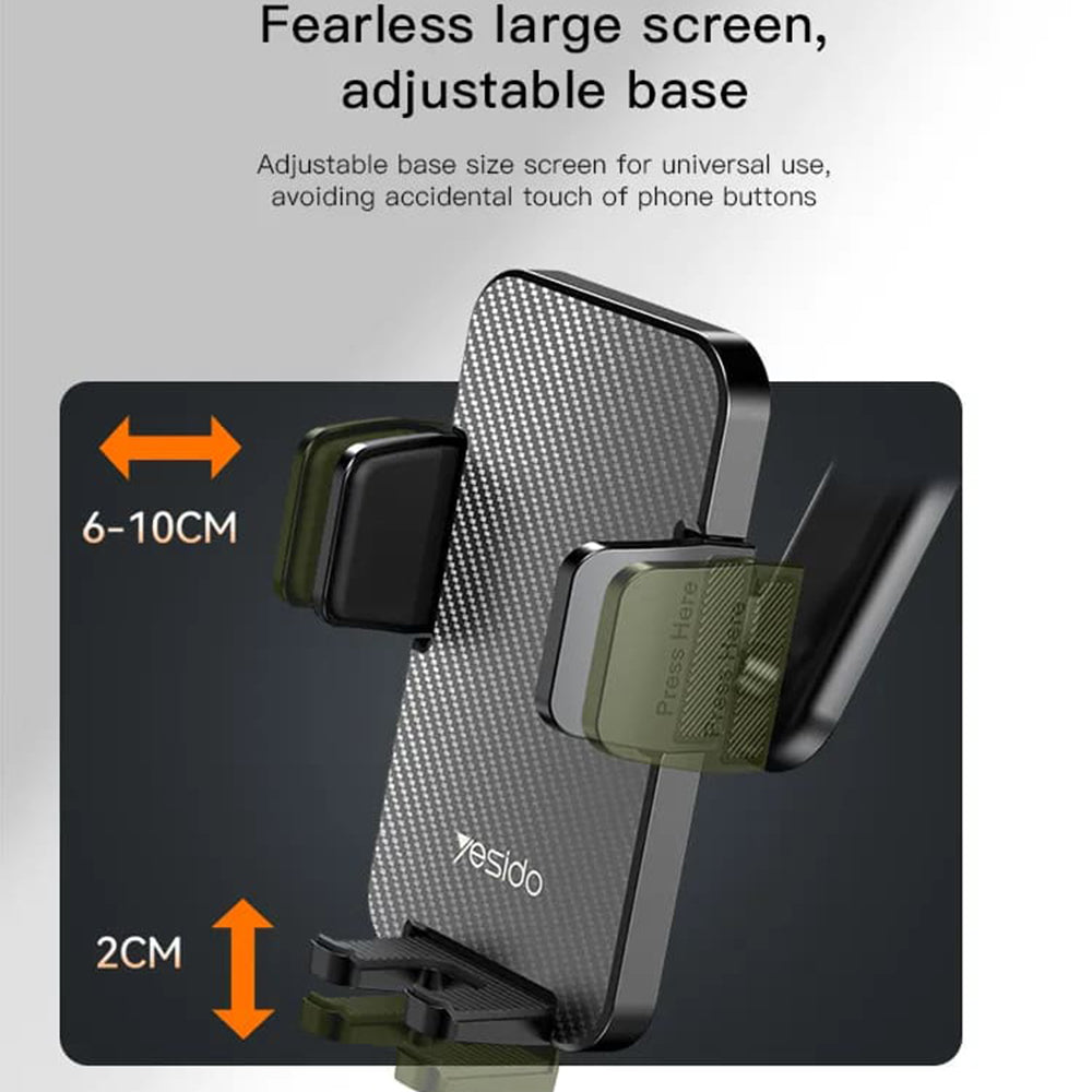 Auto nosač Yesido C172, 4inch - 7inch, Crni