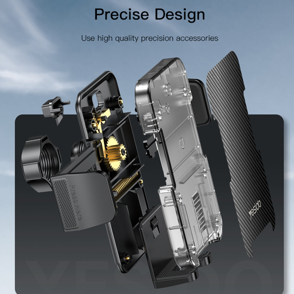 Auto nosač Yesido C173, 4.7inch - 7.2inch, Crni
