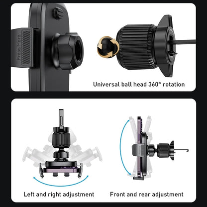Auto nosač Yesido C241, 4.7inch - 7.2inch, Crn