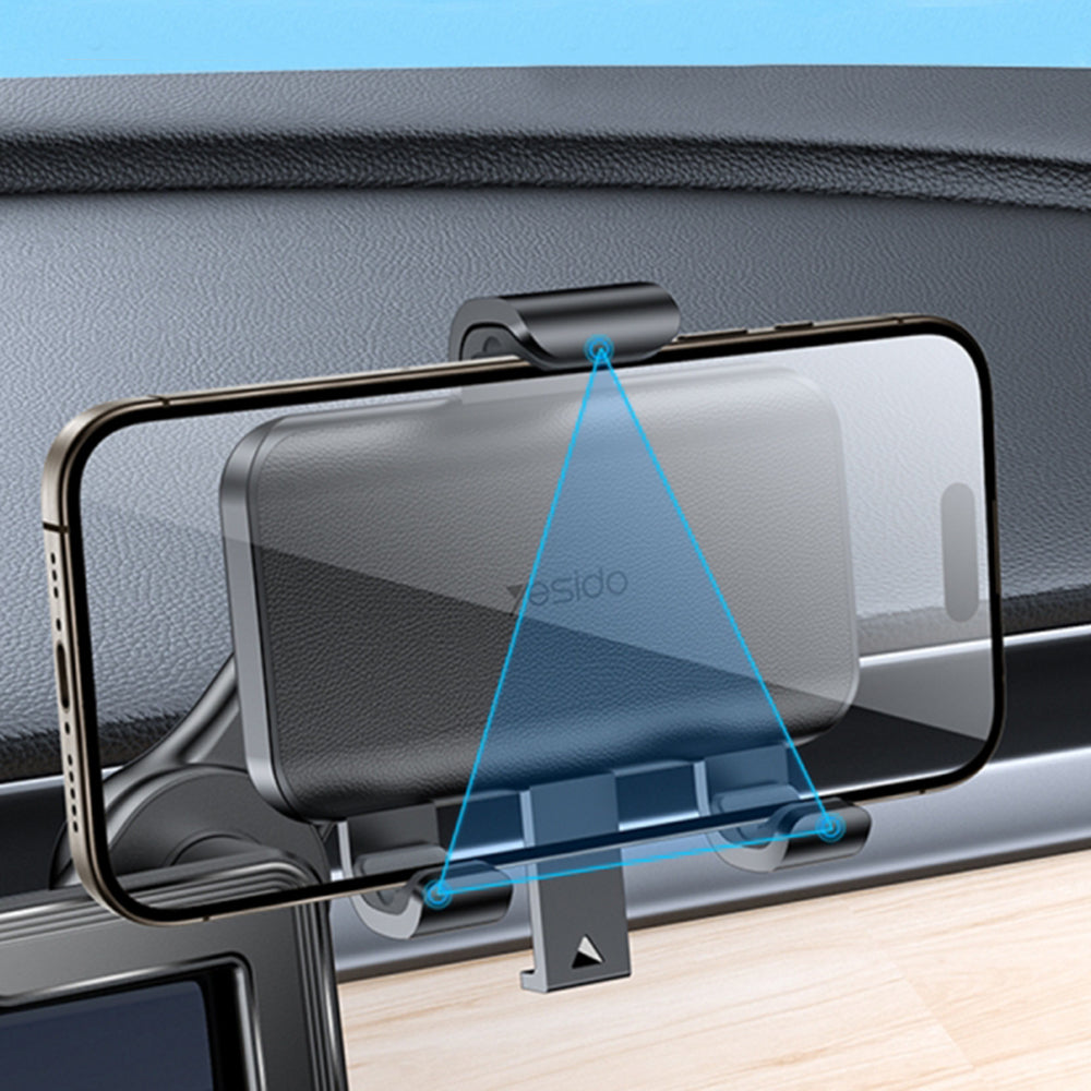 Auto nosač Yesido C250, 4.7inch - 6.8inch, Crn