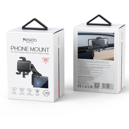 Auto nosač Yesido C250, 4.7inch - 6.8inch, Crn