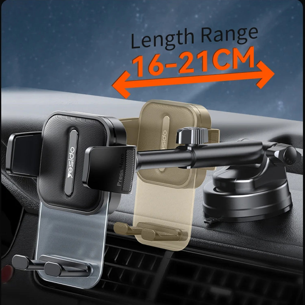 Auto nosač Yesido C261, Univerzalan, Crn