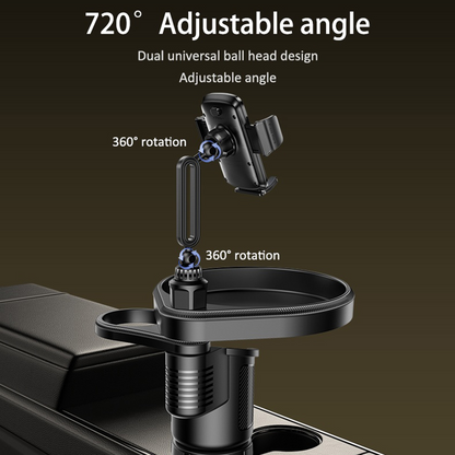 Auto držač Yesido C274, 4.7inch - 7.2inch, Crna, Refabrikovan