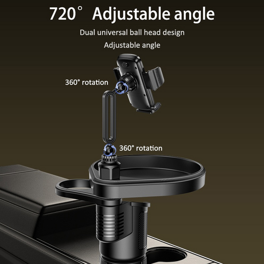 Auto držač Yesido C274, 4.7inch - 7.2inch, Crna, Refabrikovan