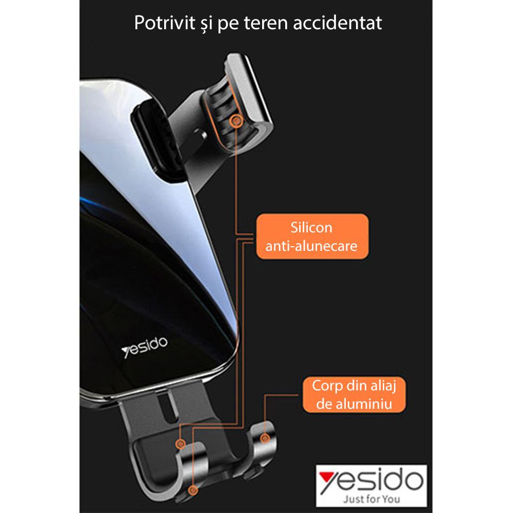 Auto nosač Yesido C87, Univerzalan, Crn