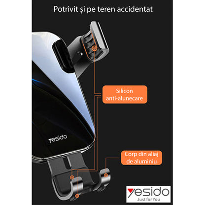 Auto nosač Yesido C87, Univerzalan, Crn