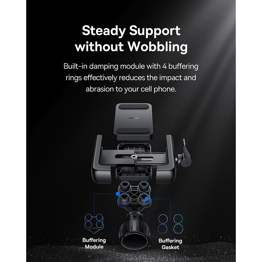 Nosilac za bicikl Baseus GoTrip, 5.7inch - 7.2inch, Crni C40572301111-00