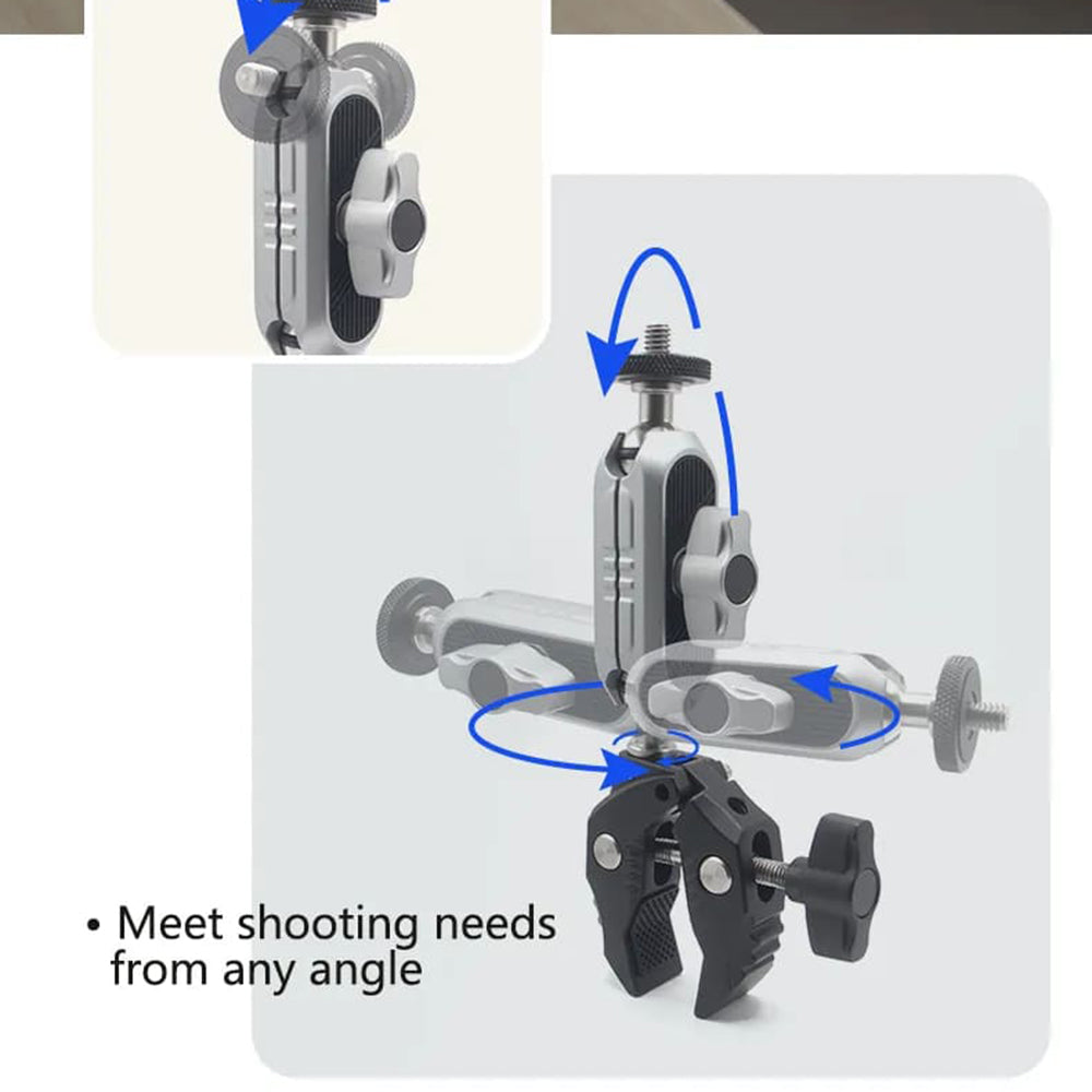 Držač za bicikl za sportsku kameru Techsuit JX-006 za GoPro, Crni