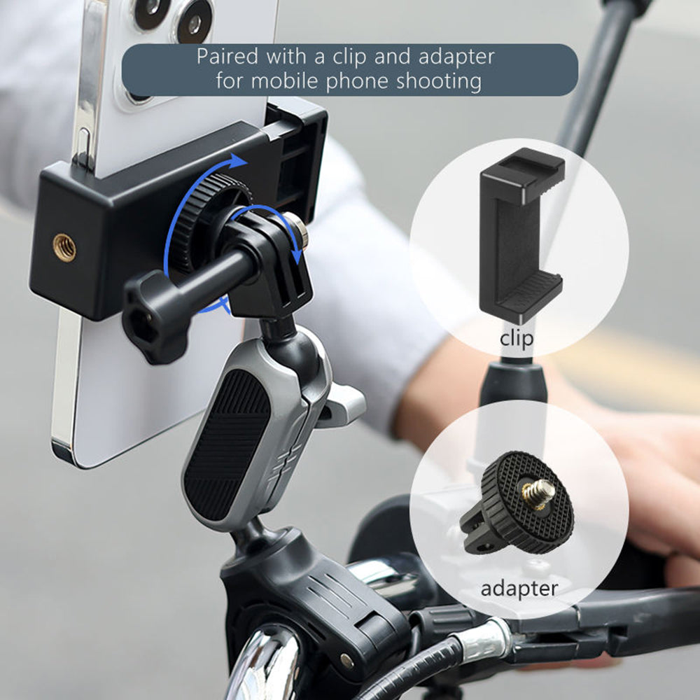 Držač za bicikl za sportsku kameru Techsuit JX-008 za GoPro, Siva