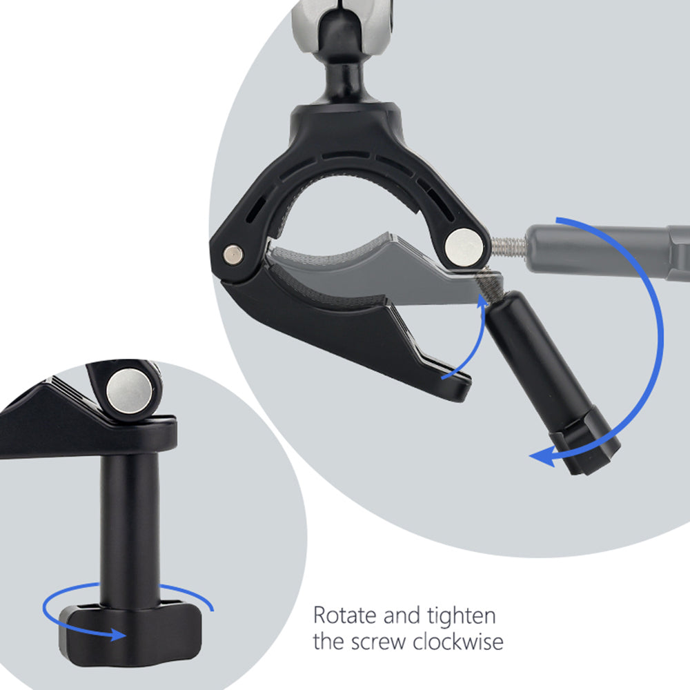 Držač za bicikl za sportsku kameru Techsuit JX-008 za GoPro, Siva