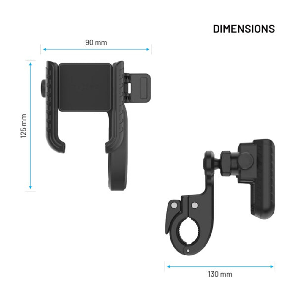 Nosilac za bicikl Fixed Bikee Plus Vista, Univerzalan, Crn