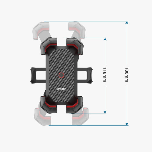 Držač za bicikl Joyroom JR-ZS288-m, 4.7inch - 7inch, Crni