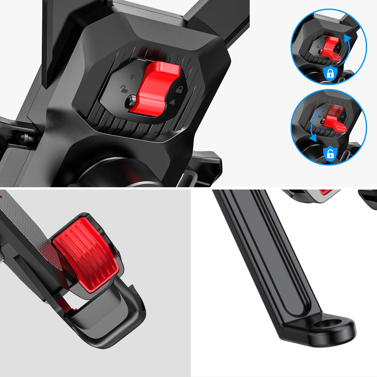 Držač za bicikl Joyroom JR-ZS288-m, 4.7inch - 7inch, Crni