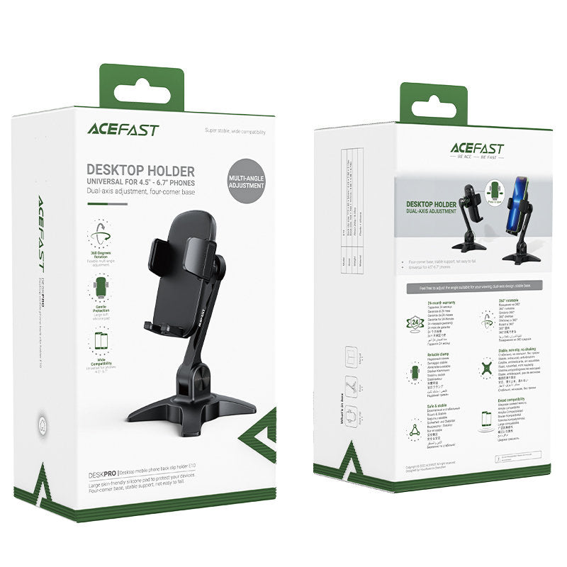 Acefast E10 Desk Stand, 4.5inch - 6.7inch, Black 