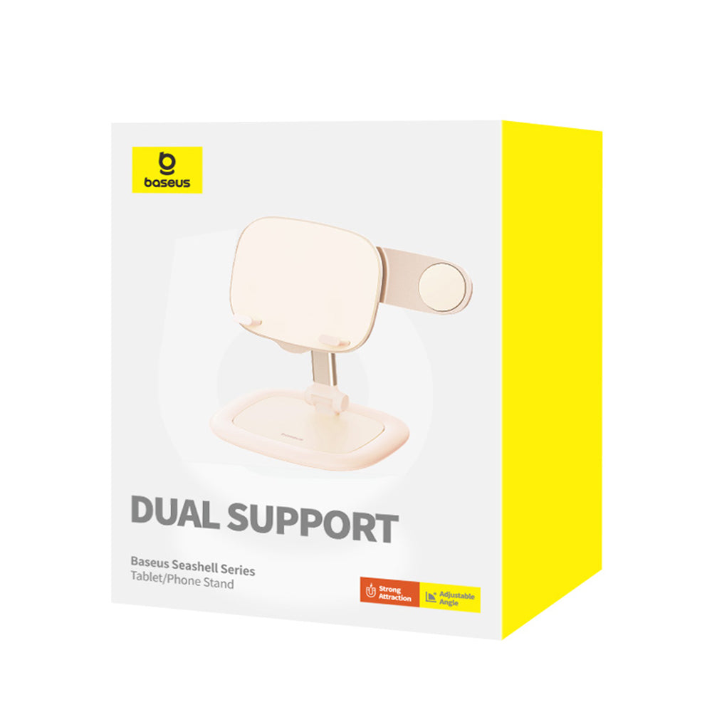 Suport Birou Baseus Seashell Dual, Univerzalan, Roze B10451501411-00