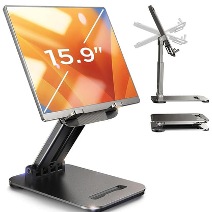 Stalak za sto Lisen za telefon / tablet, 4inch - 15.9inch, crni YL0424080007