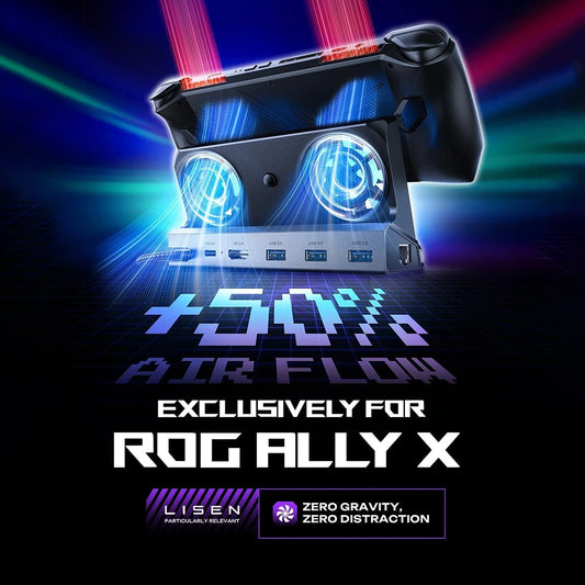 Hub Suport sa hladnjakom Lisen S1 za Konzolu ROG / Lenovo / Razer / Aya / Logitech / Onexplayer Series, Crni YL0423110005