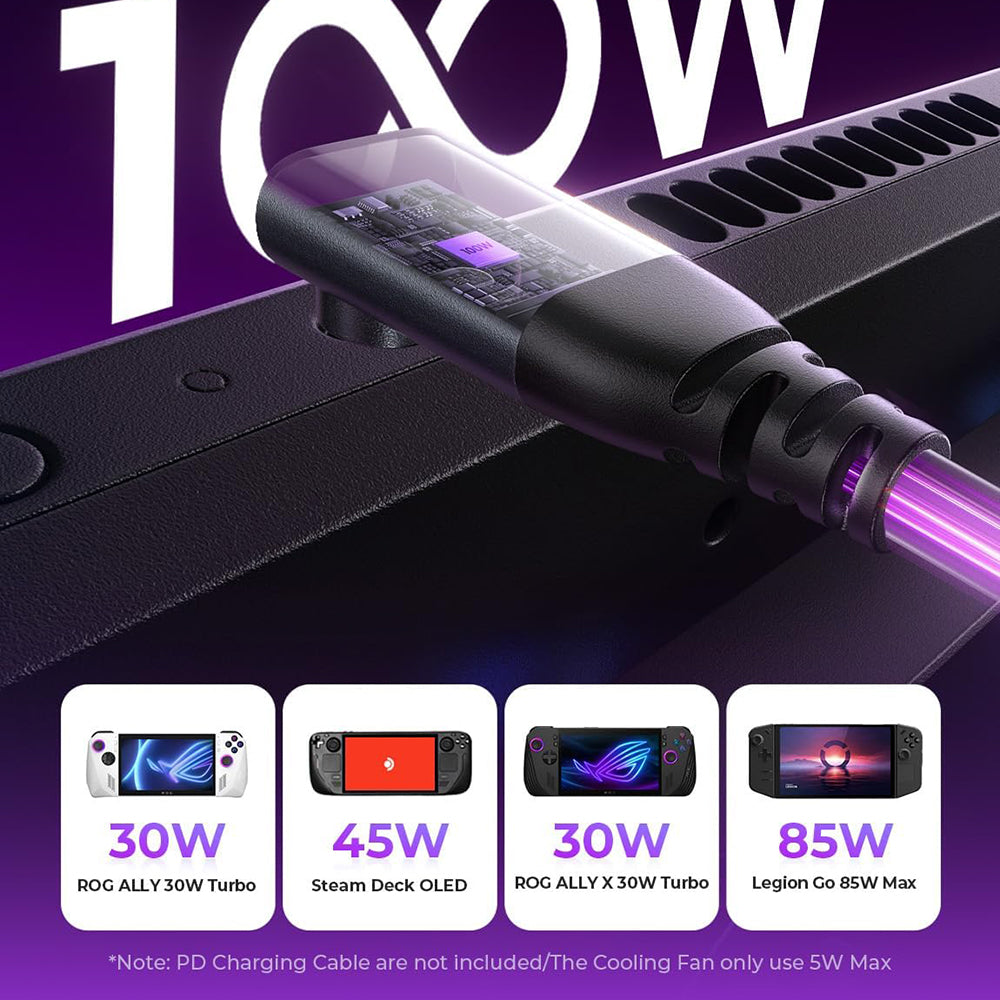 Hub Suport sa hladnjakom Lisen S1 za Konzolu ROG / Lenovo / Razer / Aya / Logitech / Onexplayer Series, Crni YL0423110005