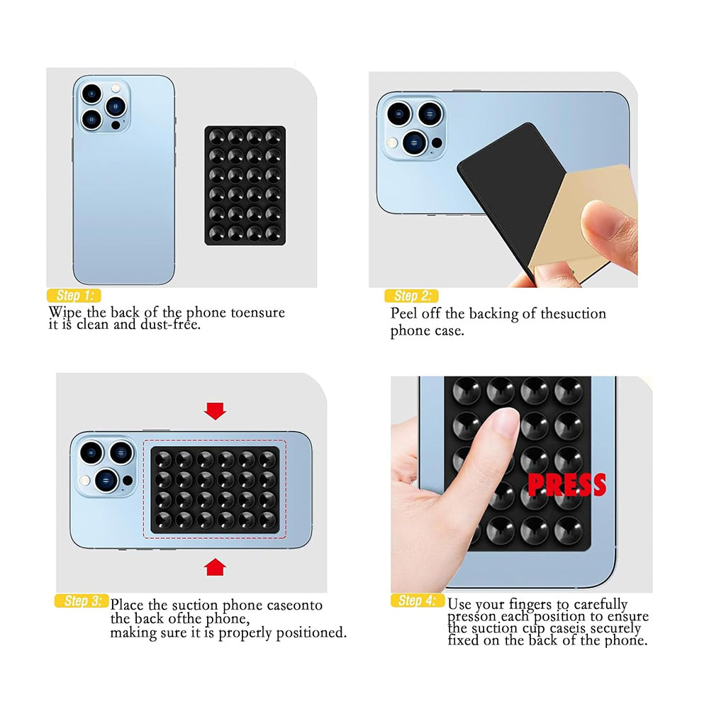 Nosilac sa vakuumom Techsuit SB-PAD, Crni