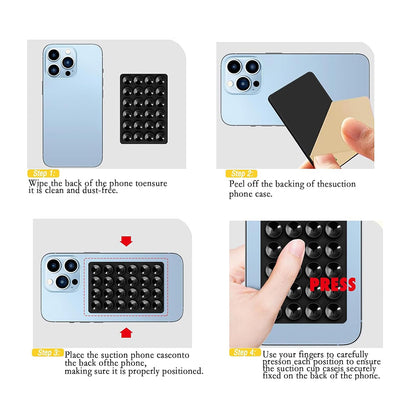 Nosilac sa vakuumom Techsuit SB-PAD, Crni