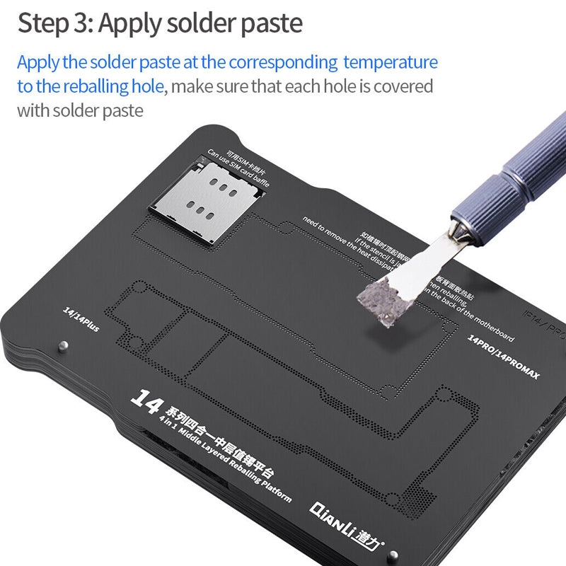 Magnetni radni nosač PCB QIANLI za Apple iPhone 15 seriju