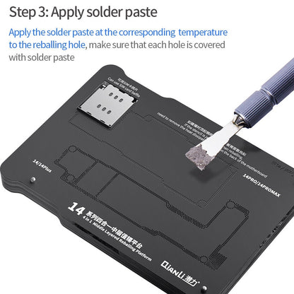 Magnetni radni nosač PCB QIANLI za Apple iPhone 15 seriju