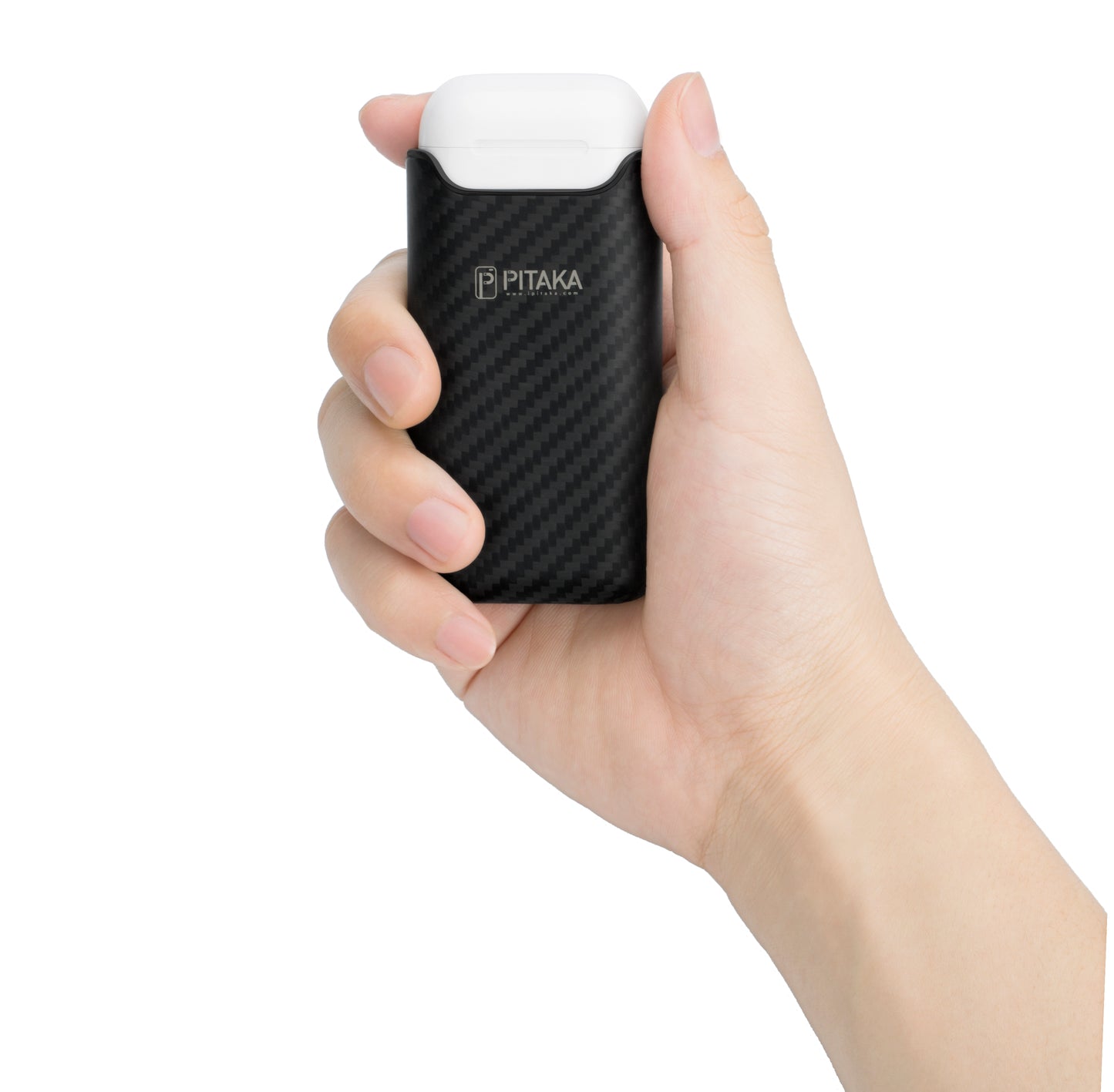 Pitaka Air Pal Premium Wireless External Battery for Apple Airpods Gen 1 / Gen 2, 1200mAh, 5W, Black AP1001 AP1001