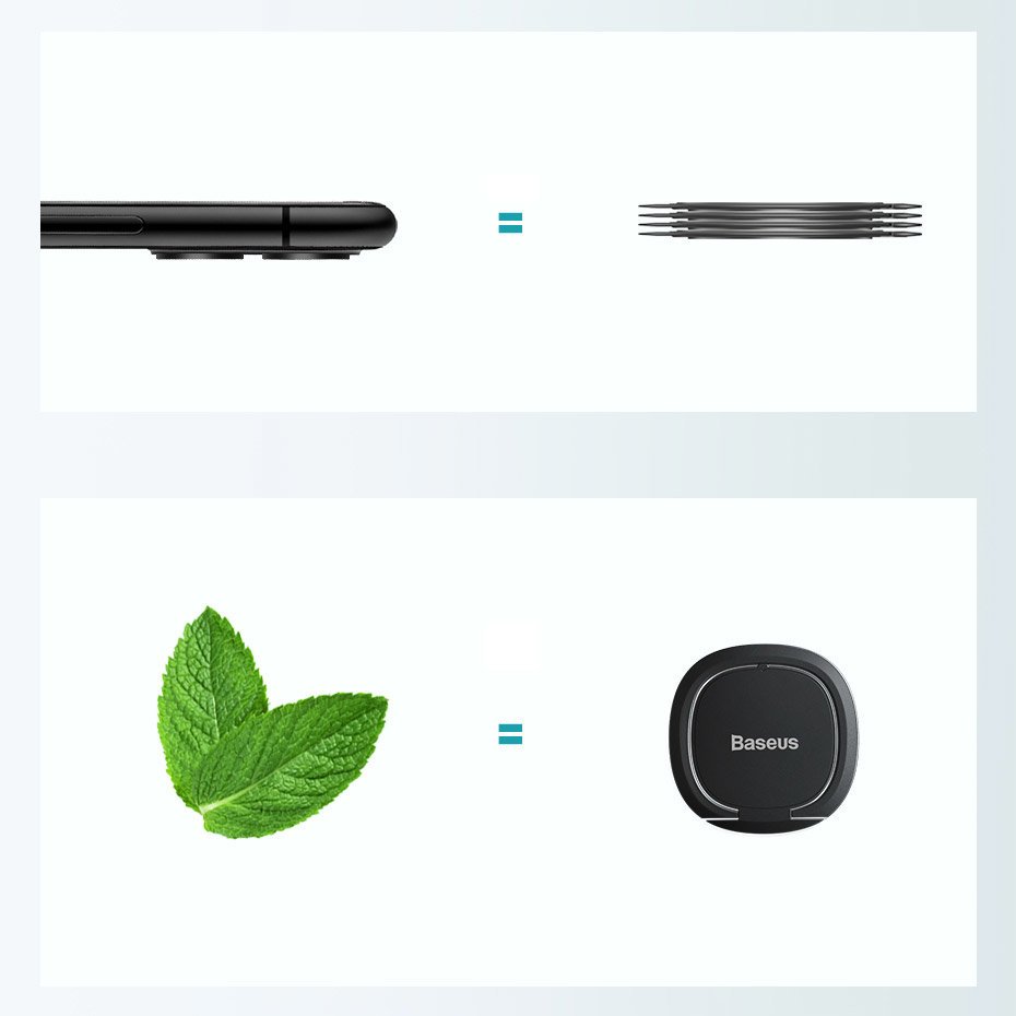 Podrška Prsten Baseus Ultrathin, Univerzalna, Siva SUYB-0A