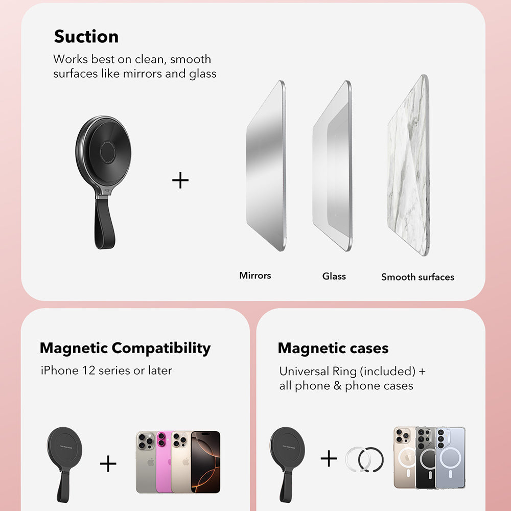 Držač prstena ESR HaloLock, Crni