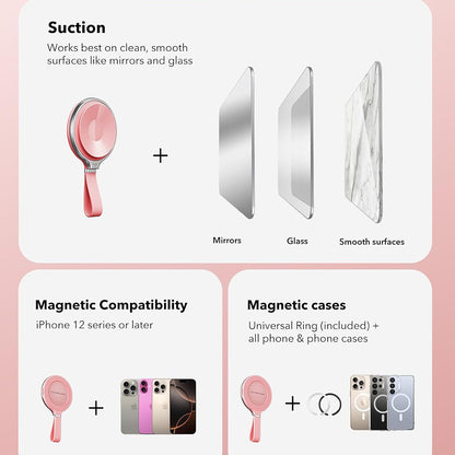 Suport Inel ESR HaloLock, Roze