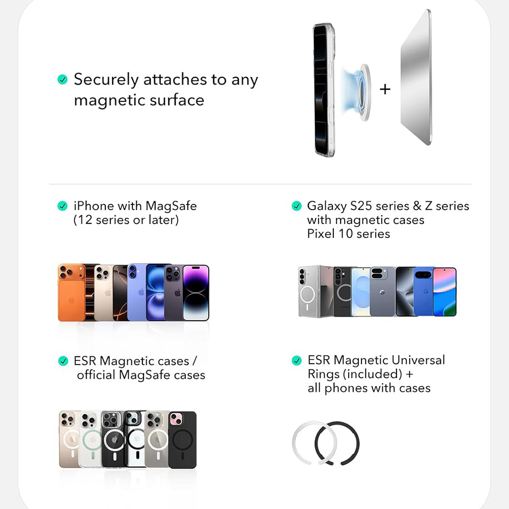 Držač prstena ESR HaloLock, Beli