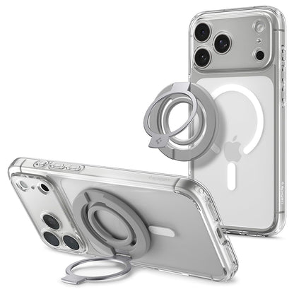Držač prstena Spigen Dual Pop Mag S, univerzalni, sivi AMP11736