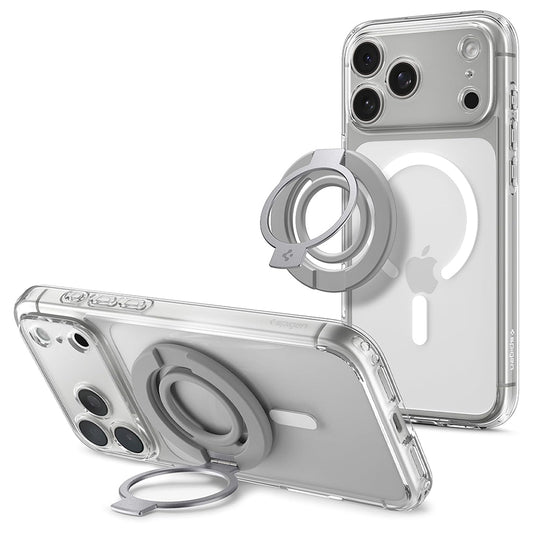 Držač prstena Spigen Dual Pop Mag S, univerzalni, sivi AMP11736