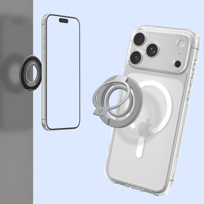 Držač prstena Spigen Dual Pop Mag S, univerzalni, sivi AMP11736