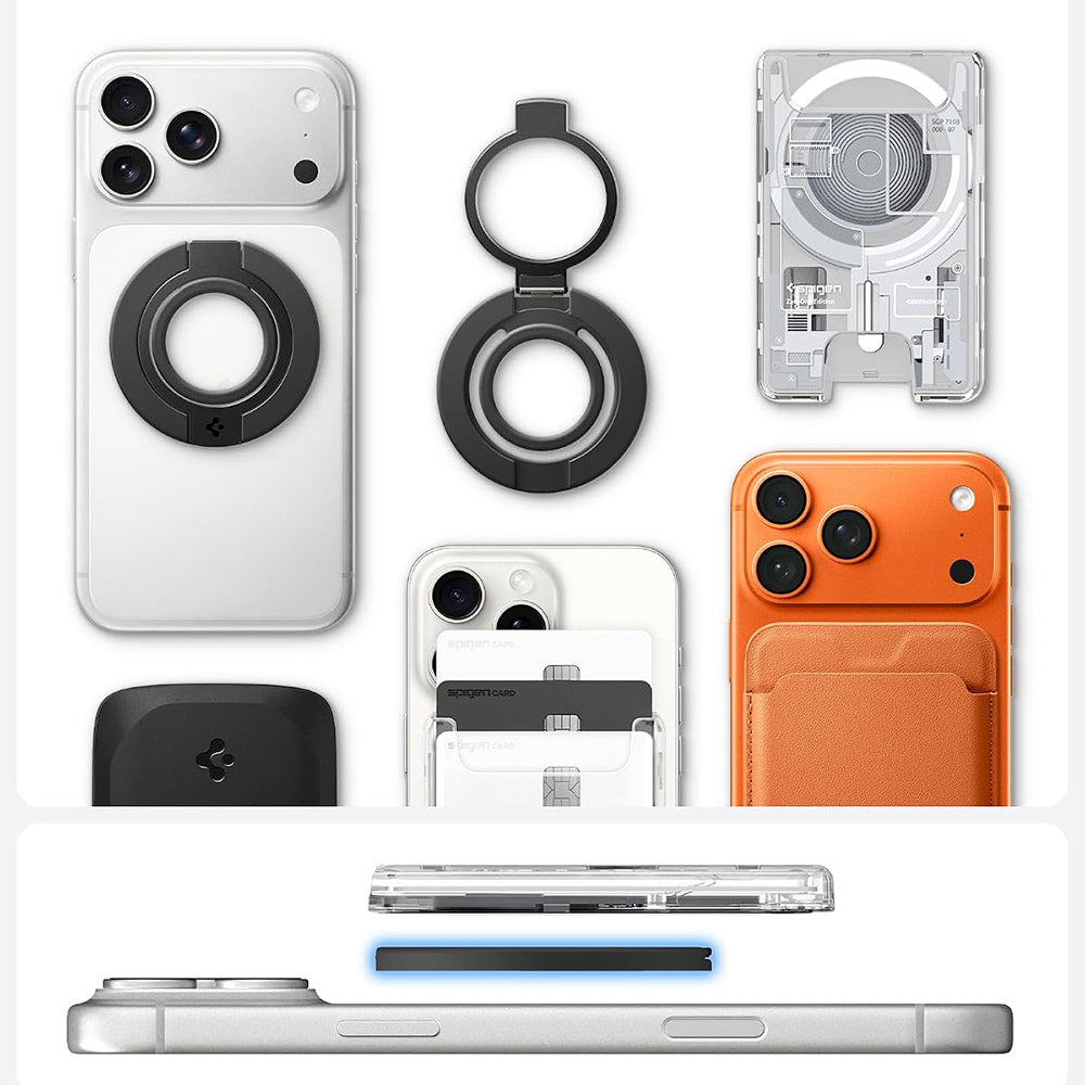 Držač prstena Spigen Dual Pop Mag S, Univerzalni, Crni AMP11735