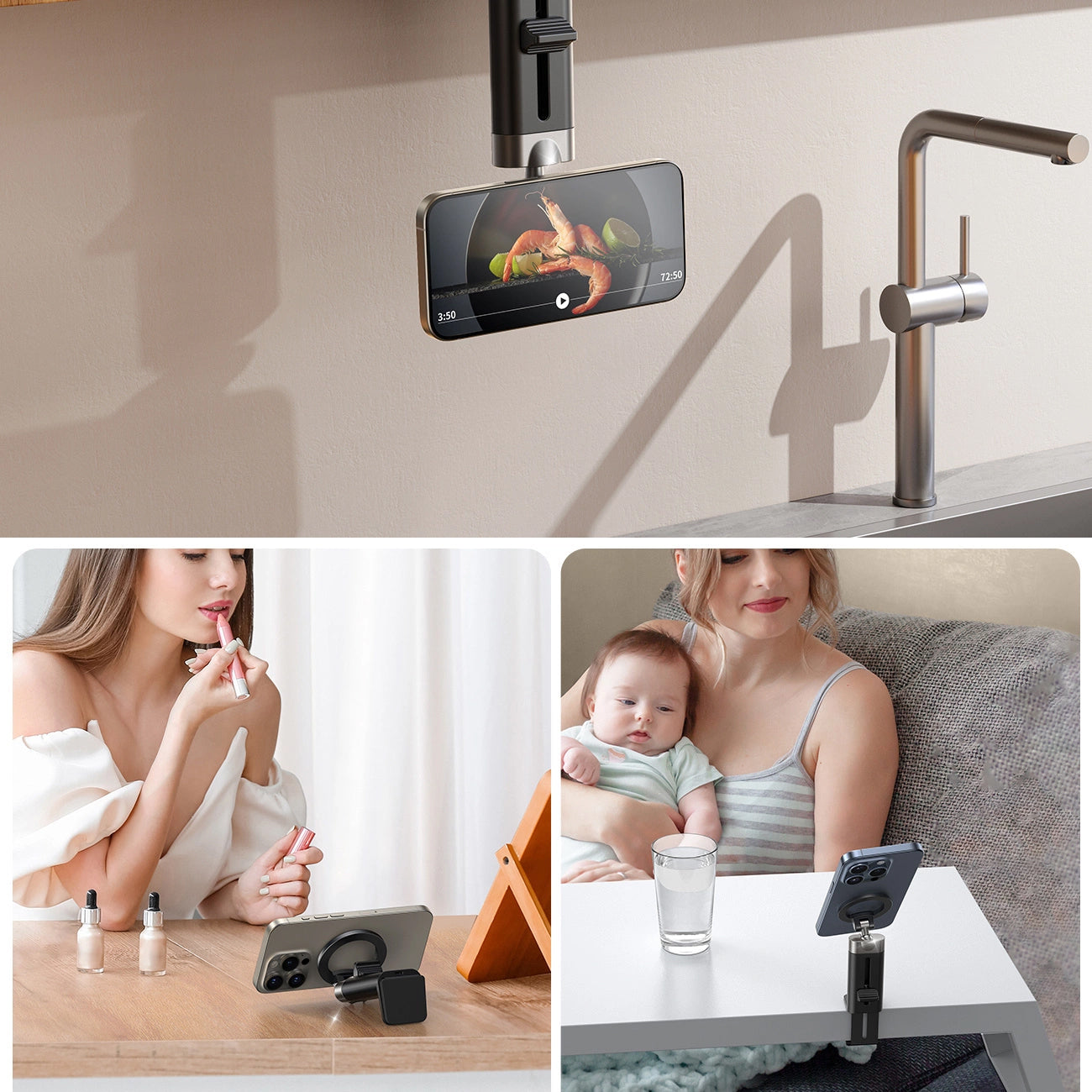 Magnetni nosač Joyroom JR-ZS413, 4.7inch - 7inch, Crni