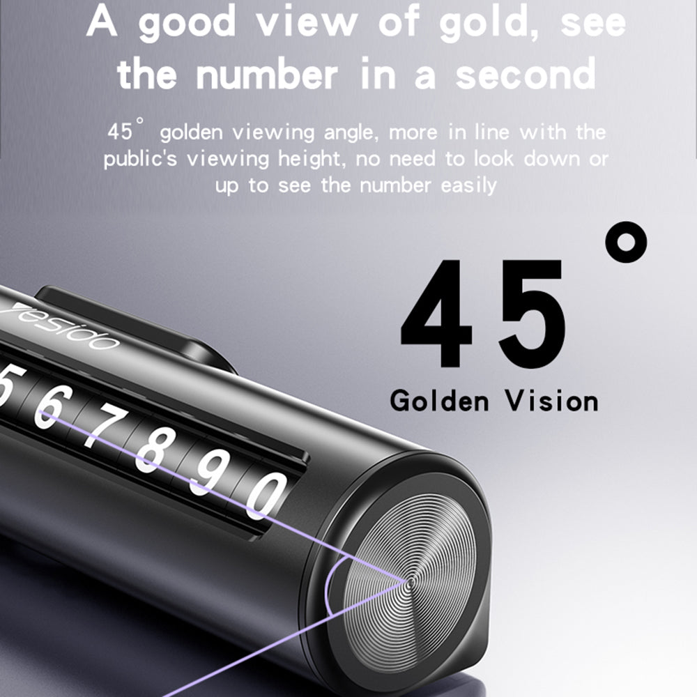 Držač za broj telefona u automobilu Yesido C202, Crni