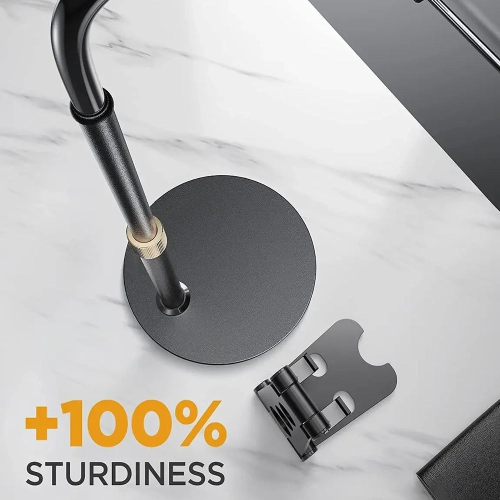 Nosilac za sto Lisen za telefon / tablet, 4.7inch - 12.9inch, Crni YL0420050002