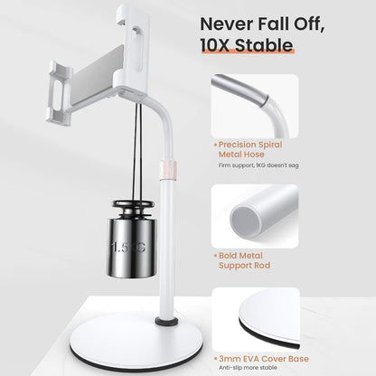 Nosilac za sto Lisen za telefon / tablet, 4.7inch - 12.9inch, Crni YL0420050002