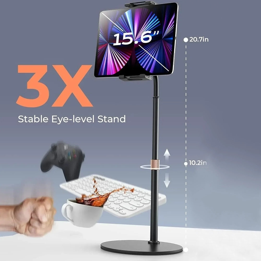 Nosilac za sto Lisen za telefon / tablet, 4.7inch - 12.9inch, Crni YL0420050002