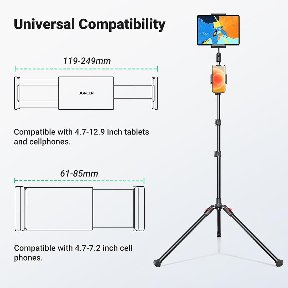 Podni nosač UGREEN LP585 za Telefon / Tablet, Univerzalan, Crni